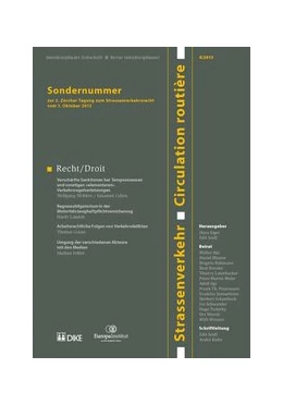 Abbildung von Giger / Seidl | Strassenverkehr / Circulation routière | 1. Auflage | 2014 | beck-shop.de