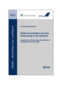 Abbildung von Pfammatter | EASA-Vorschriften und ihre Umsetzung in der Schweiz | 1. Auflage | 2015 | Band 8 | beck-shop.de