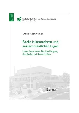 Abbildung von Rechsteiner | Recht in besonderen und ausserordentlichen Lagen | 1. Auflage | 2016 | 28 | beck-shop.de