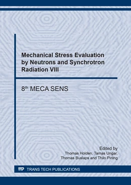Abbildung von Holden / Ungar | Mechanical Stress Evaluation by Neutrons and Synchrotron Radiation VIII | 1. Auflage | 2017 | Volume 905 | beck-shop.de