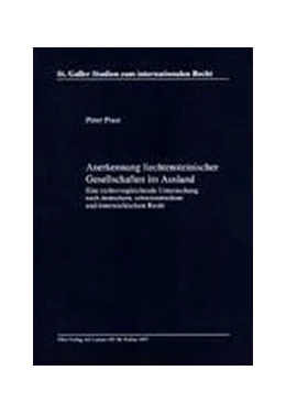 Abbildung von Prast | Anerkennung liechtensteinischer Gesellschaften im Ausland | 1. Auflage | 1997 | 22 | beck-shop.de