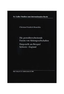 Abbildung von Brauchlin | Die grenzüberschreitende Fusion von Aktiengesellschaften | 1. Auflage | 2004 | beck-shop.de