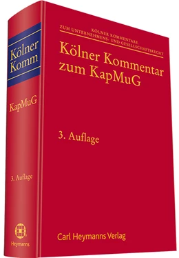 Abbildung von Hess / Reuschle | Kölner Kommentar zum Kapitalmusterverfahrensgesetz (KapMuG) | 3. Auflage | 2026 | beck-shop.de