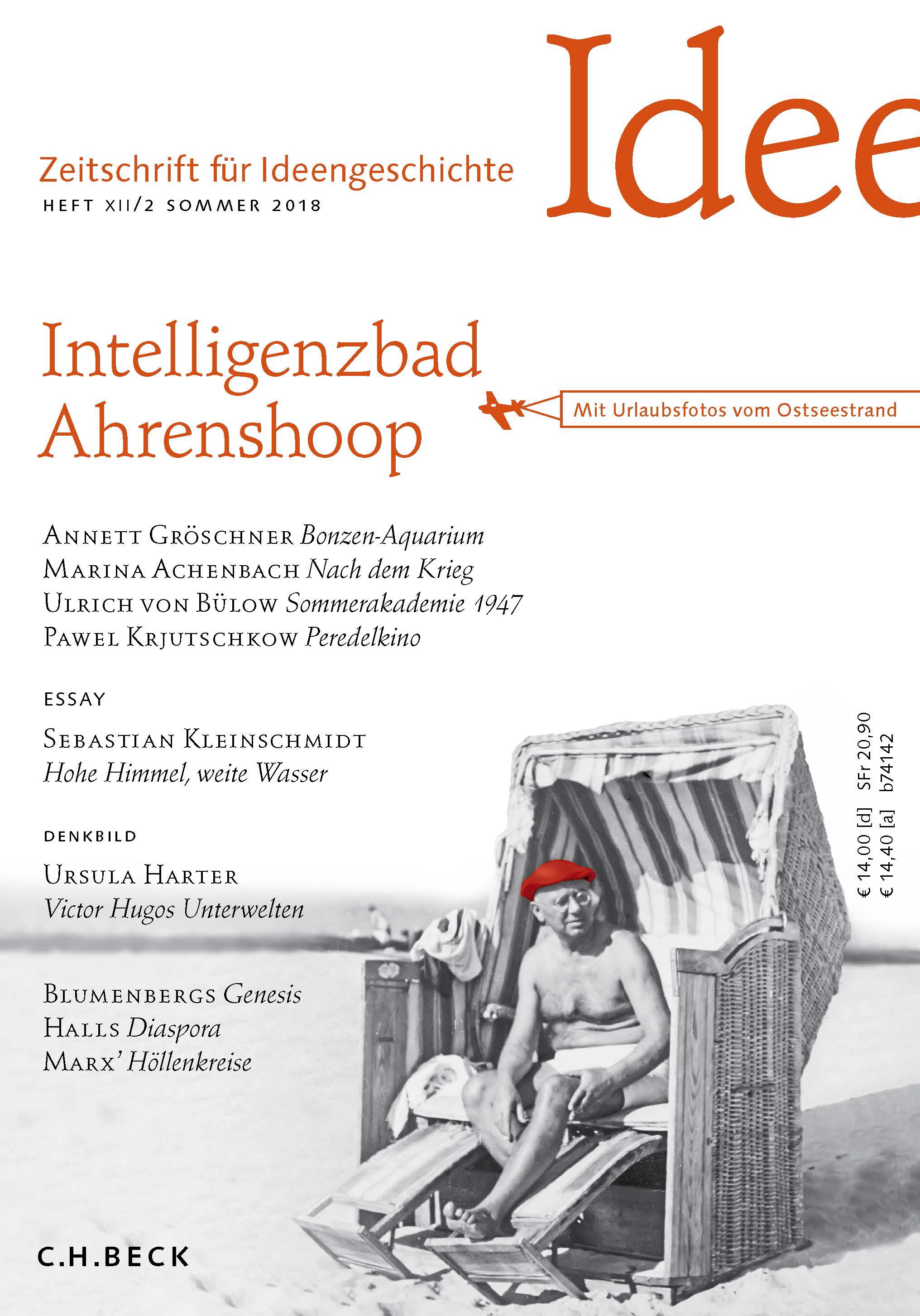 Cover:, Zeitschrift für Ideengeschichte Heft XII/2 Sommer 2018