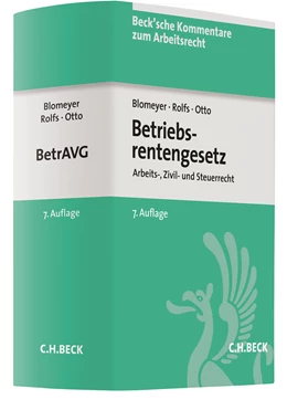 Abbildung von Blomeyer / Rolfs | Betriebsrentengesetz: BetrAVG | 7. Auflage | 2018 | Band 18 | beck-shop.de