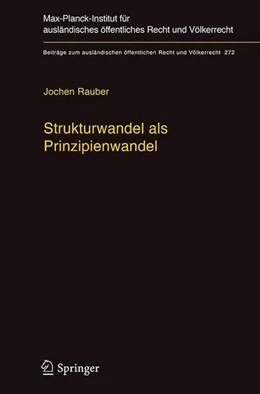 Abbildung von Rauber | Strukturwandel als Prinzipienwandel | 1. Auflage | 2017 | beck-shop.de