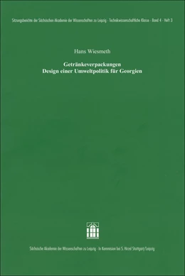 Abbildung von Wiesmeth | Getränkeverpackungen Design einer Umweltpolitik für Georgien | 1. Auflage | 2017 | beck-shop.de