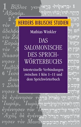 Abbildung von Winkler | Das Salomonische des Sprichwörterbuchs | 1. Auflage | 2017 | beck-shop.de