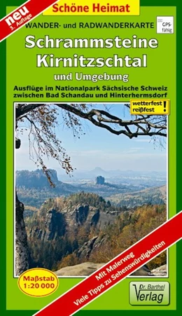 Abbildung von Wander- und Radwanderkarte Schrammsteine, Kirnitzschtal und Umgebung 1 : 20 000 | 3. Auflage | 2017 | beck-shop.de