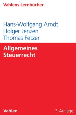Abbildung von Arndt / Jenzen | Allgemeines Steuerrecht | 3. Auflage | 2016 | beck-shop.de
