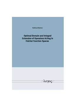 Abbildung von Blaimer | Optimal Domain and Integral Extension of Operators Acting in Frechet Function Spaces | 1. Auflage | 2017 | beck-shop.de