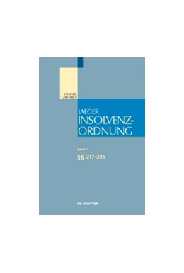 Abbildung von Münch / Meller-Hannich | Insolvenzordnung §§ 217-285 | 1. Auflage | 2018 | beck-shop.de