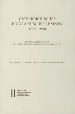 Abbildung von Österreichisches Biographisches Lexikon 1815-1950 / Österreichisches Biographisches Lexikon 1815-1950 Lieferung 68 | 1. Auflage | 2017 | beck-shop.de