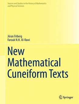 Abbildung von Friberg / Al-Rawi | New Mathematical Cuneiform Texts | 1. Auflage | 2017 | beck-shop.de