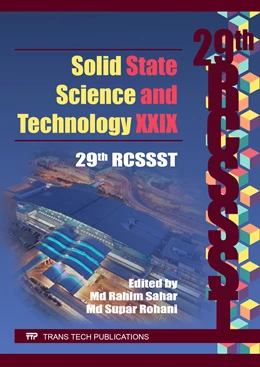 Abbildung von Sahar / Rohani | Solid State Science and Technology XXIX | 1. Auflage | 2017 | beck-shop.de