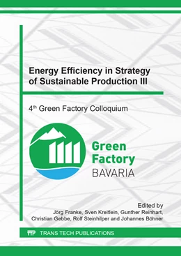 Abbildung von Franke / Kreitlein | Energy Efficiency in Strategy of Sustainable Production III | 1. Auflage | 2017 | beck-shop.de