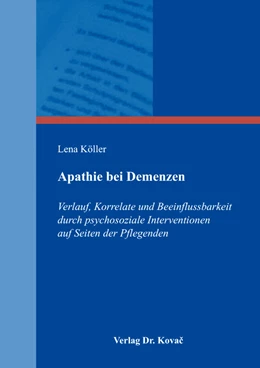 Abbildung von Köller | Apathie bei Demenzen | 1. Auflage | 2017 | 189 | beck-shop.de