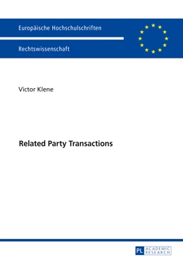 Abbildung von Klene | Related Party Transactions | 1. Auflage | 2017 | beck-shop.de