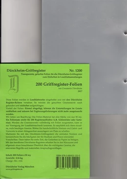 Abbildung von v. Dürckheim | Dürckheim-Register - 200 Folien | 1. Auflage | 2017 | beck-shop.de