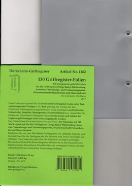 Abbildung von Dürckheim | Dürckheim-Register - 130 Folien | 1. Auflage | 2018 | beck-shop.de