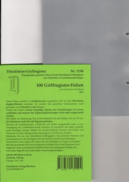 Abbildung von v. Dürckheim | Dürckheim-Register - 100 Folien | 1. Auflage | 2017 | beck-shop.de