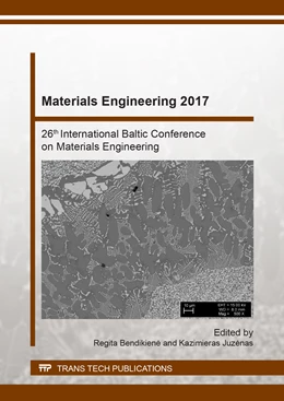 Abbildung von Bendikiene / Juzenas | Materials Engineering 2017 | 1. Auflage | 2017 | beck-shop.de