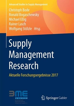 Abbildung von Bode / Bogaschewsky | Supply Management Research | 1. Auflage | 2017 | beck-shop.de