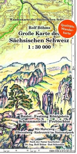 Abbildung von Böhms | Große Karte der Sächsischen Schweiz 1 : 30 000 | 16. Auflage | 2017 | beck-shop.de