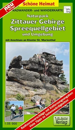Abbildung von Naturpark Zittauer Gebirge, Spreequellgebiet und Umgebung 1 : 35 000 Radwander- und Wanderkarte | 6. Auflage | 2017 | beck-shop.de