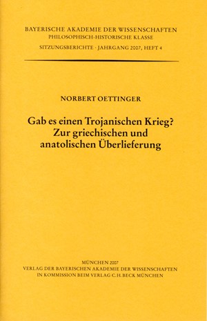 Cover: Norbert Oettinger, Gab es einen Trojanischen Krieg?