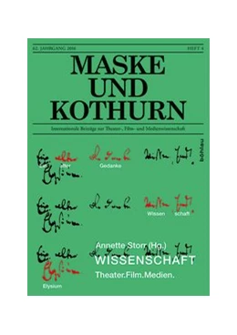 Abbildung von Storr | Maske & Kothurn 62. Jg., Heft 4, 2016 | 1. Auflage | 2017 | 4 | beck-shop.de