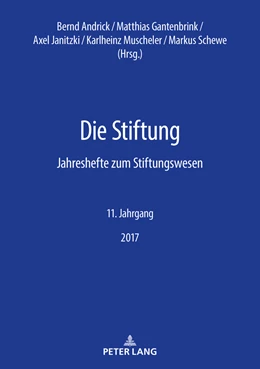 Abbildung von Andrick / Gantenbrink | Die Stiftung | 1. Auflage | 2017 | beck-shop.de