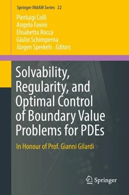 Abbildung von Colli / Favini | Solvability, Regularity, and Optimal Control of Boundary Value Problems for PDEs | 1. Auflage | 2017 | beck-shop.de