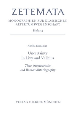 Cover: Domainko, Annika, Uncertainty in Livy and Velleius
