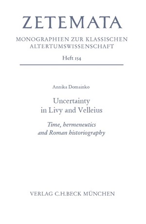 Cover: Annika Domainko, Uncertainty in Livy and Velleius