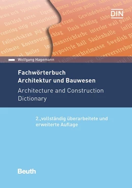 Abbildung von Hagemann | Fachwörterbuch Architektur und Bauwesen | 2. Auflage | 2018 | beck-shop.de