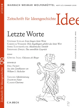 Abbildung von Zeitschrift für Ideengeschichte: ZIG (2008) Heft 2: Letzte Worte | 1. Auflage | 2008 | beck-shop.de