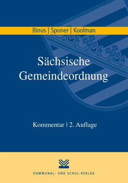 Abbildung von Binus / Sponer | Sächsische Gemeindeordnung | 2. Auflage | 2019 | beck-shop.de