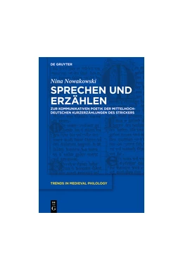Abbildung von Nowakowski | Sprechen und Erzählen beim Stricker | 1. Auflage | 2018 | beck-shop.de