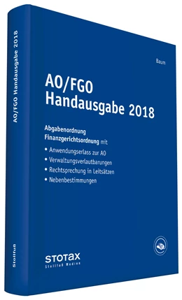Abbildung von AO/FGO Handausgabe 2018 | 1. Auflage | 2018 | beck-shop.de