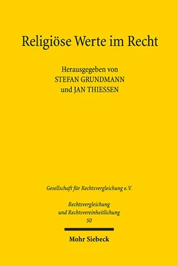 Abbildung von Grundmann / Thiessen | Religiöse Werte im Recht | 1. Auflage | 2017 | beck-shop.de