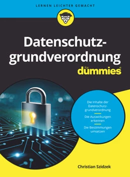 Abbildung von Szidzek | Datenschutzgrundverordnung für Dummies | 1. Auflage | 2021 | beck-shop.de