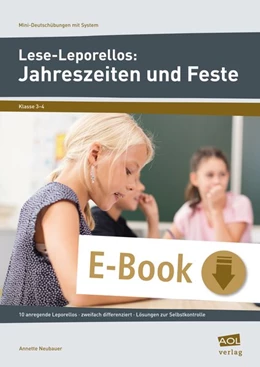 Abbildung von Neubauer | Lese-Leporellos: Jahreszeiten und Feste Kl. 3/4 | 1. Auflage | 2017 | beck-shop.de