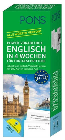 Abbildung von PONS Power-Vokabelbox Englisch in 4 Wochen für Fortgeschrittene | 4. Auflage | 2018 | beck-shop.de