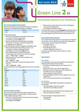 Abbildung von Green Line 2. Auf einen Blick: G9. Klasse 6. Grammatik passend zum Schulbuch - Klappkarte (6 Seiten) | 1. Auflage | 2018 | beck-shop.de