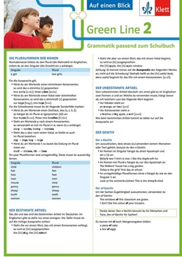 Abbildung von Green Line 2. Auf einen Blick G8. Klasse 6. Grammatik passend zum Schulbuch - Klappkarte (6 Seiten) | 1. Auflage | 2018 | beck-shop.de