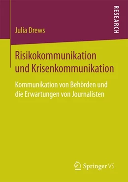 Abbildung von Drews | Risikokommunikation und Krisenkommunikation | 1. Auflage | 2017 | beck-shop.de