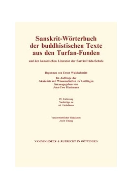 Abbildung von Hartmann | Sanskrit-Wörterbuch der buddhistischen Texte aus den Turfan-Funden. Lieferung 29 | 1. Auflage | 2018 | beck-shop.de