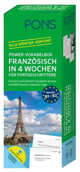 Abbildung von PONS Power-Vokabelbox Französisch in 4 Wochen für Fortgeschrittene | 1. Auflage | 2018 | beck-shop.de