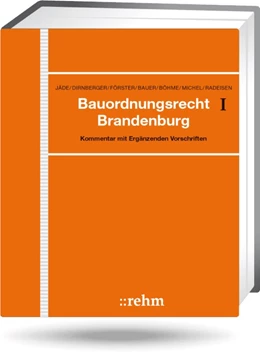 Abbildung von Jäde / Dirnberger | Bauordnungsrecht Brandenburg - ohne Aktualisierungsservice | 1. Auflage | 2023 | beck-shop.de